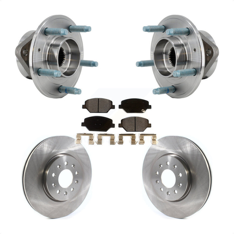Front Hub Bearing Assembly Disc Brake Rotor And Pad Kit For Chevrolet Equinox GMC Terrain KBB-127569