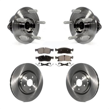 Front Hub Bearing Brake Rotor & Pad Kit For Dodge Durango With 380mm Diameter KBB-127589