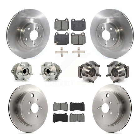 Front Rear Hub Bearing Brake Rotor Pads Kit (10Pc) For 2019 Toyota 86 TRD Special Edition KBB-127669