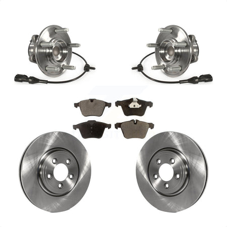 Front Hub Bearing Brake Rotor Pads Kit For 2010 Jaguar XF With 326mm Diameter KBB-127973