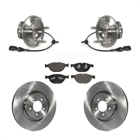 Front Hub Bearing Brake Rotor Pads Kit For 2010 Jaguar XF With 326mm Diameter KBB-127974
