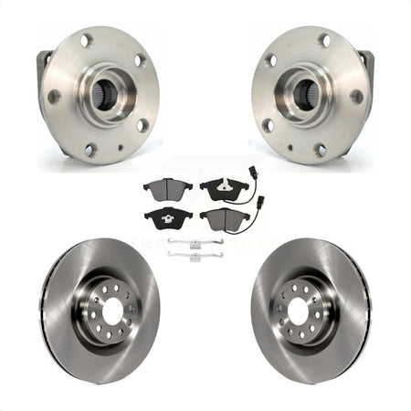 Front Hub Bearing Brake Rotor Pads Kit For Volkswagen R32 With 345mm Diameter KBB-128021