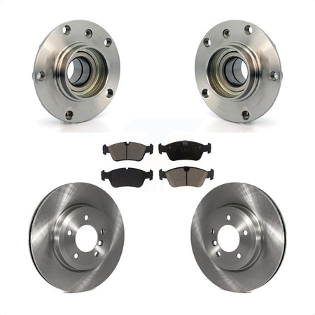 Front Hub Bearing Brake Rotor Pads Kit For 01-05 BMW 320i With 325mm Diameter KBB-128033