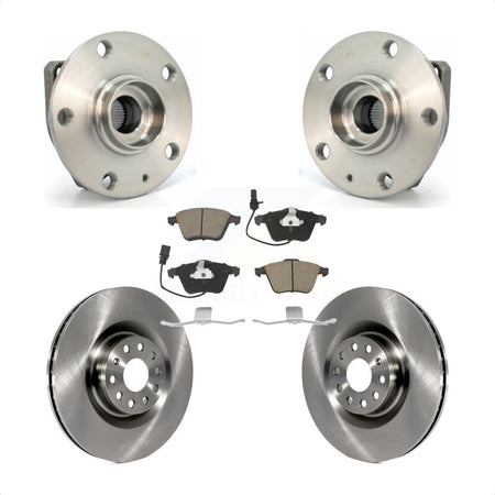 Front Hub Bearing Brake Rotor Pads Kit For Volkswagen R32 With 345mm Diameter KBB-128034