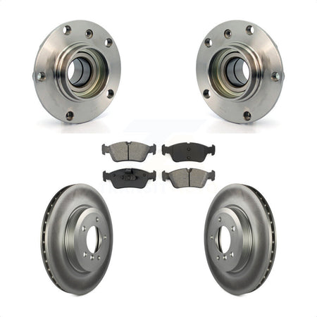Front Hub Bearing Coated Brake Rotor Pad Kit For BMW 320i With 325mm Diameter KBB-128048