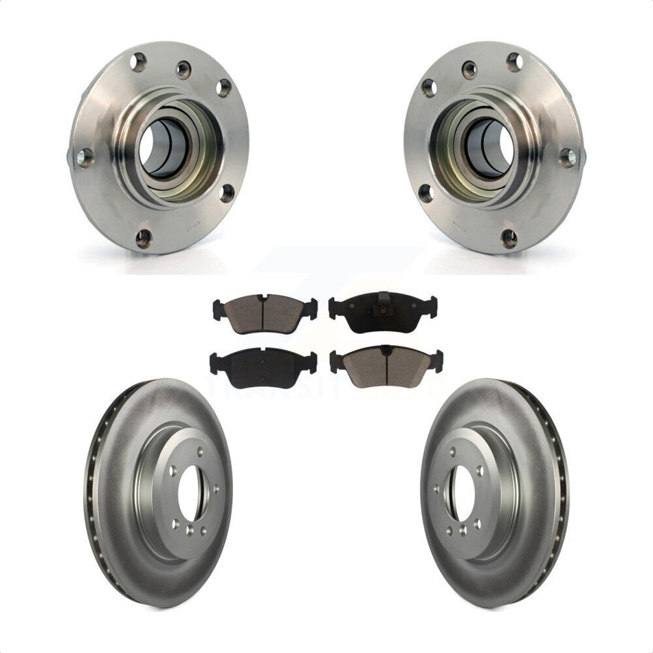 Front Hub Bearing Coated Brake Rotor Pad Kit For BMW 320i With 325mm Diameter KBB-128050