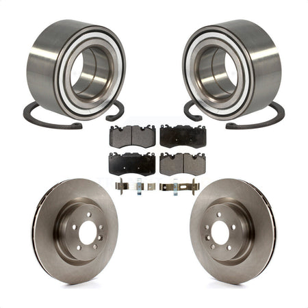 Front Wheel Bearing Disc Brake Rotors And Pads Kit For 2016 Land Rover Range 3.0L KBB-128162