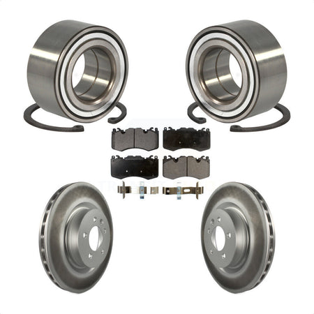 Front Wheel Bearing Coated Disc Brake Rotors And Pads Kit For 2016 Land Rover Range 3.0L KBB-128193