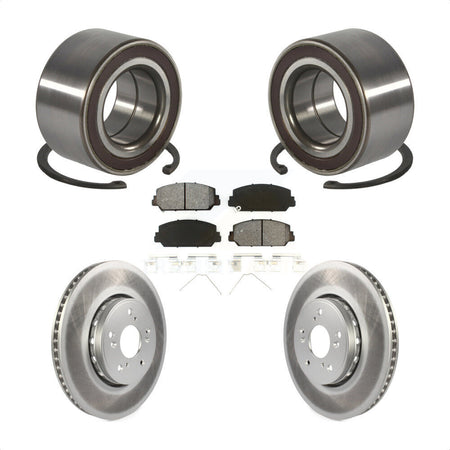 Front Wheel Bearing Coated Disc Brake Rotors And Pads Kit For 2013-2018 Acura RDX KBB-128216