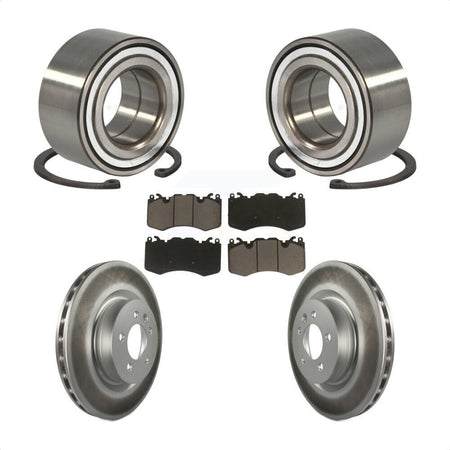 Front Wheel Bearing Coated Disc Brake Rotors And Pads Kit For 2016 Land Rover Range 3.0L KBB-128221