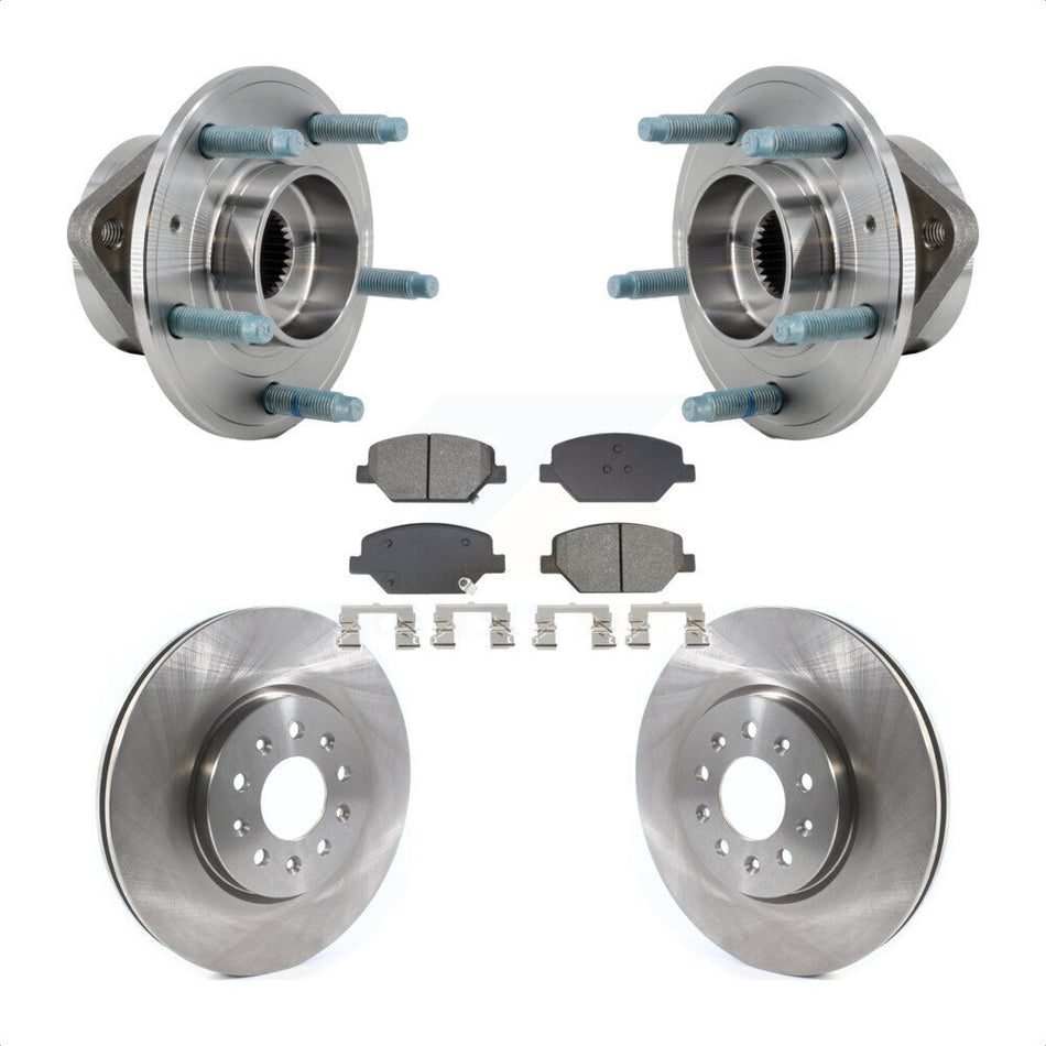 Front Hub Bearing Assembly Disc Brake Rotor And Pad Kit For Chevrolet Equinox GMC Terrain KBB-128482