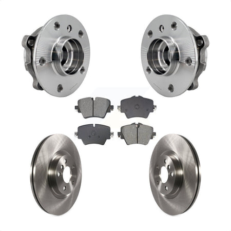 Front Hub Bearing Brake Rotor & Pads Kit For BMW X1 Mini Cooper Countryman X2 228i xDrive KBB-128486