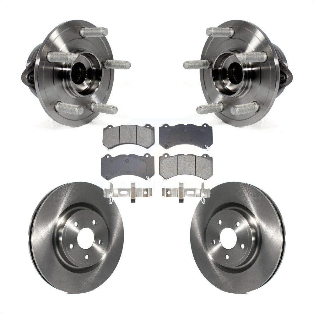 Front Hub Bearing Assembly Disc Brake Rotor Pad Kit For Jeep Grand Cherokee Dodge Durango KBB-128489