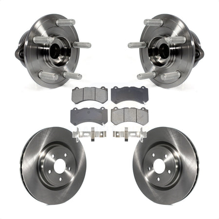 Front Hub Bearing Assembly Disc Brake Rotor Pad Kit For Jeep Grand Cherokee Dodge Durango KBB-128489