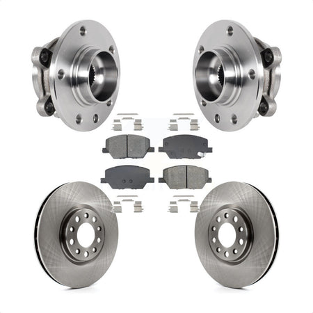 Front Hub Bearing Assembly Disc Brake Rotor & Pad Kit For Jeep Compass Renegade Fiat 500X KBB-128490