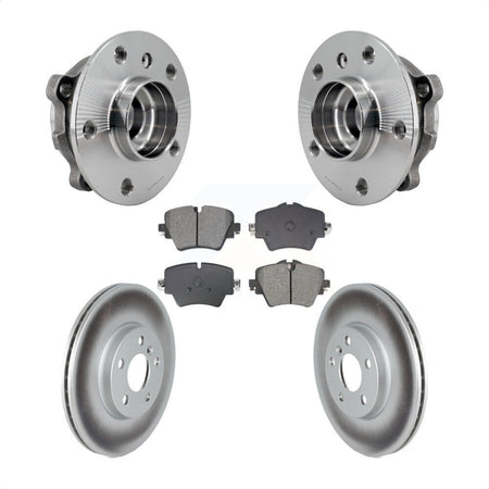 Front Hub Bearing Assembly Coated Brake Rotor Pads Kit For Mini Cooper Countryman Clubman KBB-128739