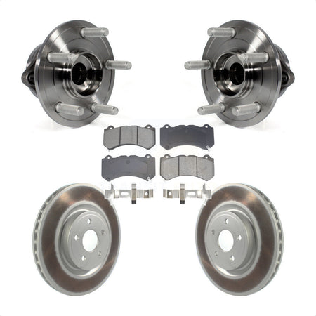 Front Hub Bearing Assembly Coat Brake Rotor Pad Kit For Jeep Grand Cherokee Dodge Durango KBB-128747