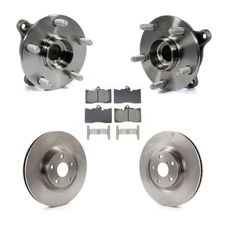 Front Hub Bearing Disc Brake Rotor Pads Kit (5Pc) For Lexus IS300 IS350 GS350 RC350 RC300 KBB-129068