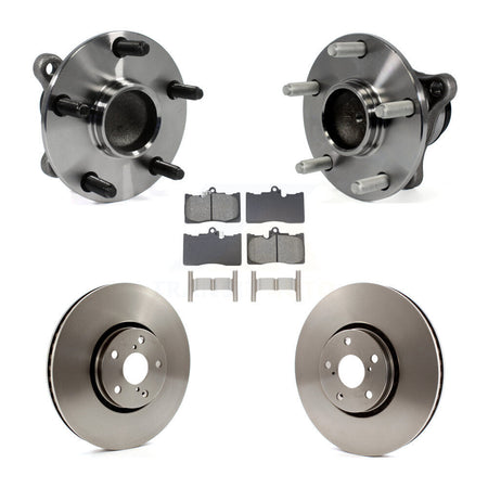 Front Hub Bearing Disc Brake Rotor Pad Kit (5Pc) For Lexus IS350 GS350 GS450h GS430 GS460 KBB-129069