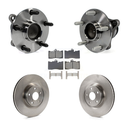Front Hub Bearing Assembly Brake Rotor & Pad Kit (5Pc) For Lexus IS350 GS350 GS450h GS460 KBB-129070