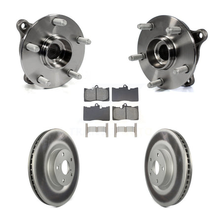 Front Hub Bearing Coat Brake Rotor Pads Kit (5Pc) For Lexus IS300 IS350 GS350 RC350 RC300 KBB-129076