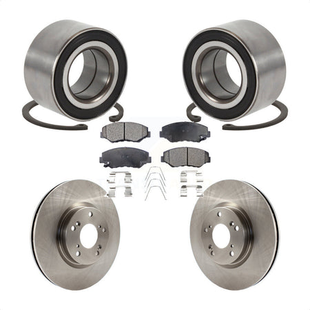 Front Wheel Bearing Disc Brake Rotors And Ceramic Pads Kit For Honda Civic Acura ILX KBB-129139
