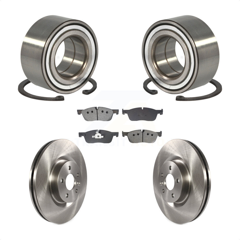 Front Wheel Bearing Disc Brake Rotor Pads Kit For Land Rover Discovery Sport Range Evoque KBB-129177