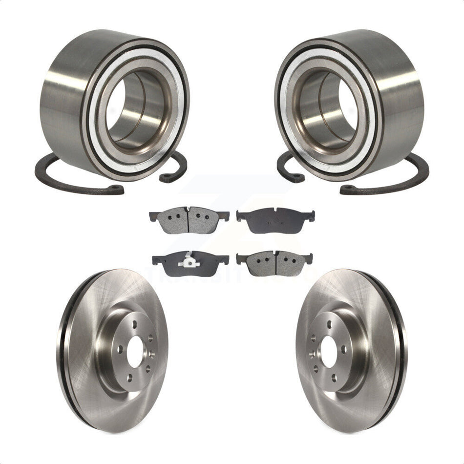 Front Wheel Bearing Disc Brake Rotor Pads Kit For Land Rover Discovery Sport Range Evoque KBB-129177