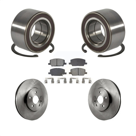 Front Wheel Bearing Disc Brake Rotors And Pads Kit For Buick Encore Chevrolet Trax KBB-129185