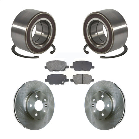 Front Wheel Bearing Disc Brake Rotors And Pads Kit For 2018-2020 Chevrolet Sonic KBB-129189