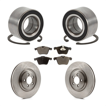 Front Wheel Bearing Disc Brake Rotors And Semi-Metallic Pads Kit For 2015 Jaguar XK KBB-129192