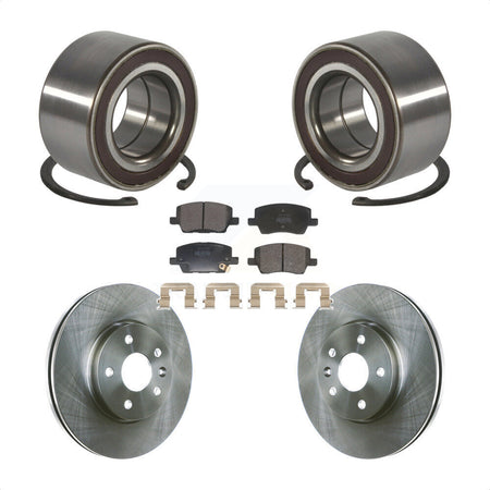 Front Wheel Bearing Disc Brake Rotors And Pads Kit For 2018-2020 Chevrolet Sonic KBB-129196