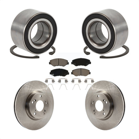 Front Wheel Bearing Disc Brake Rotors And Ceramic Pads Kit For Honda Civic Acura ILX KBB-129219