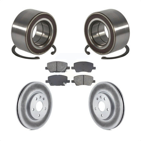 Front Wheel Bearing Coated Disc Brake Rotors And Pads Kit For 2018-2020 Chevrolet Sonic KBB-129226
