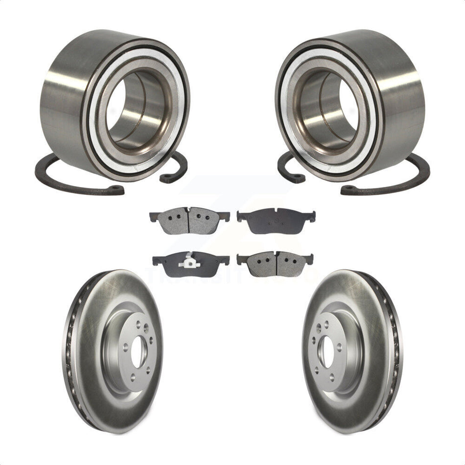 Front Wheel Bearing Coat Brake Rotor Pads Kit For Land Rover Discovery Sport Range Evoque KBB-129227