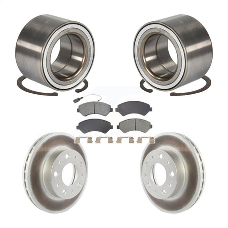Front Wheel Bearing Coated Disc Brake Rotor And Pads Kit For Ram ProMaster 2500 3500 1500 KBB-129236