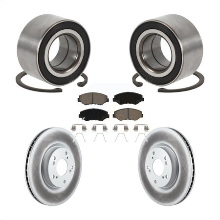 Front Wheel Bearing Coated Disc Brake Rotor And Ceramic Pad Kit For Honda Civic Acura ILX KBB-129238