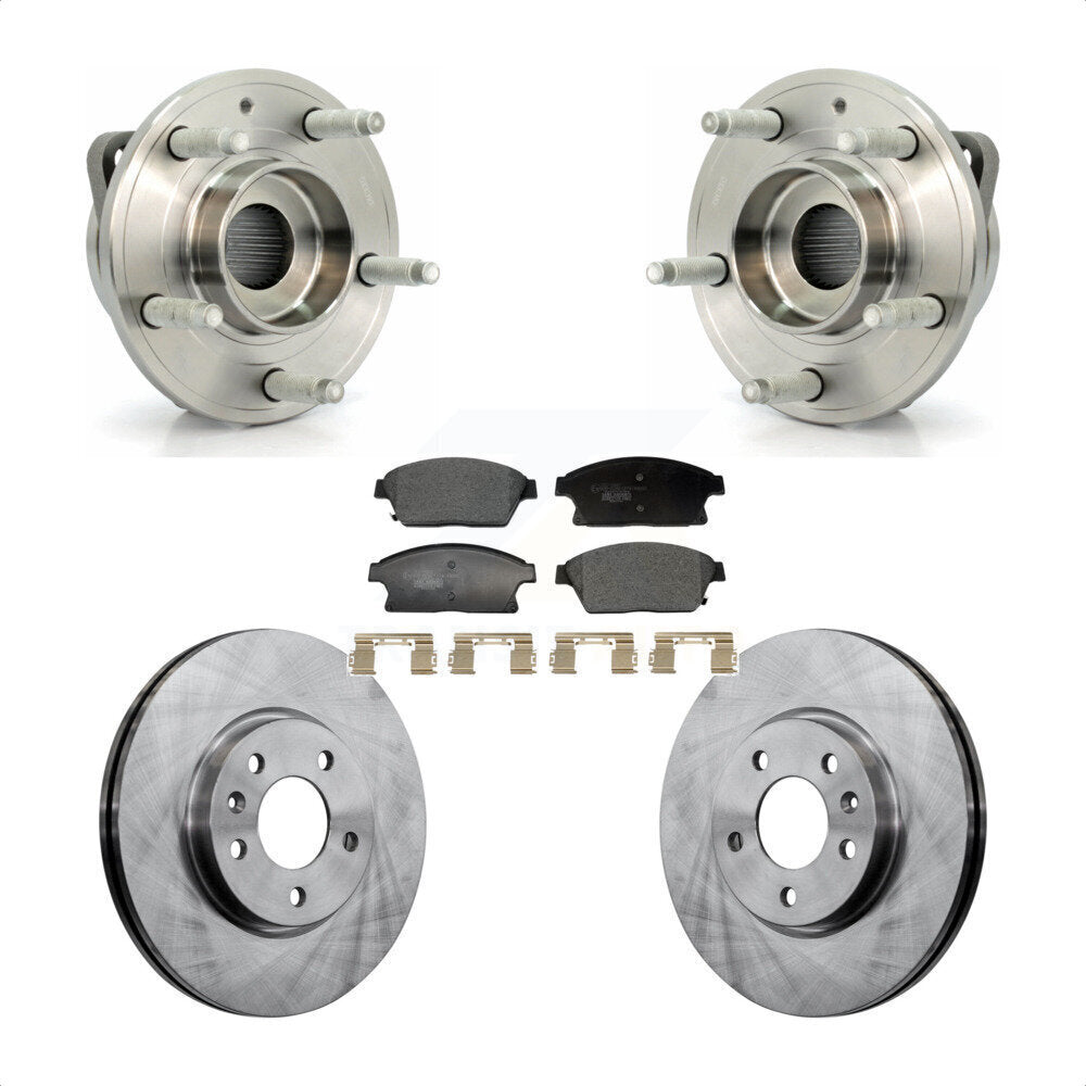 Front Hub Bearing Disc Brake Rotor Pads Kit For Chevrolet Cruze Buick Verano Orlando Volt KBB-129374
