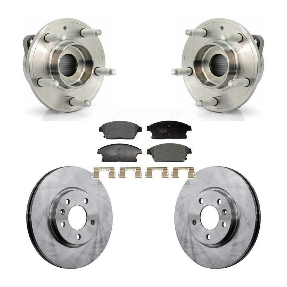 Front Hub Bearing Disc Brake Rotor Pads Kit For Chevrolet Cruze Buick Verano Orlando Volt KBB-129374