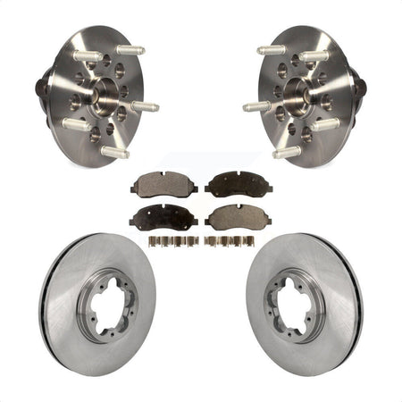 Front Hub Bearing Disc Brake Rotor & Pad Kit For Ford Transit-250 Transit-150 Transit-350 KBB-129395