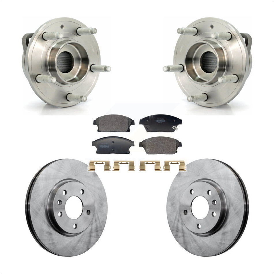 Front Hub Bearing Disc Brake Rotor Pads Kit For Chevrolet Cruze Buick Verano Orlando Volt KBB-129397