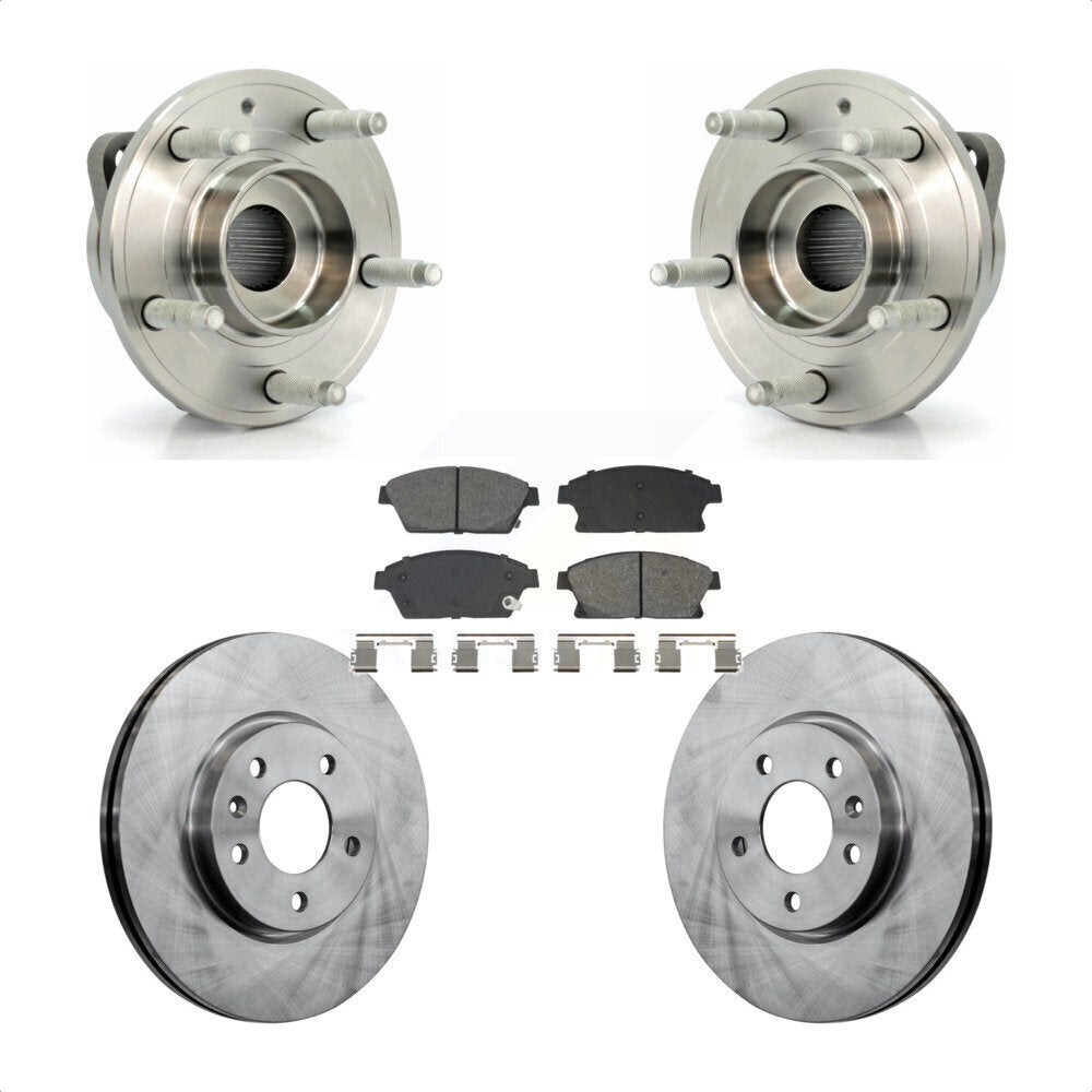 Front Hub Bearing Disc Brake Rotor Pads Kit For Chevrolet Cruze Buick Verano Orlando Volt KBB-129447