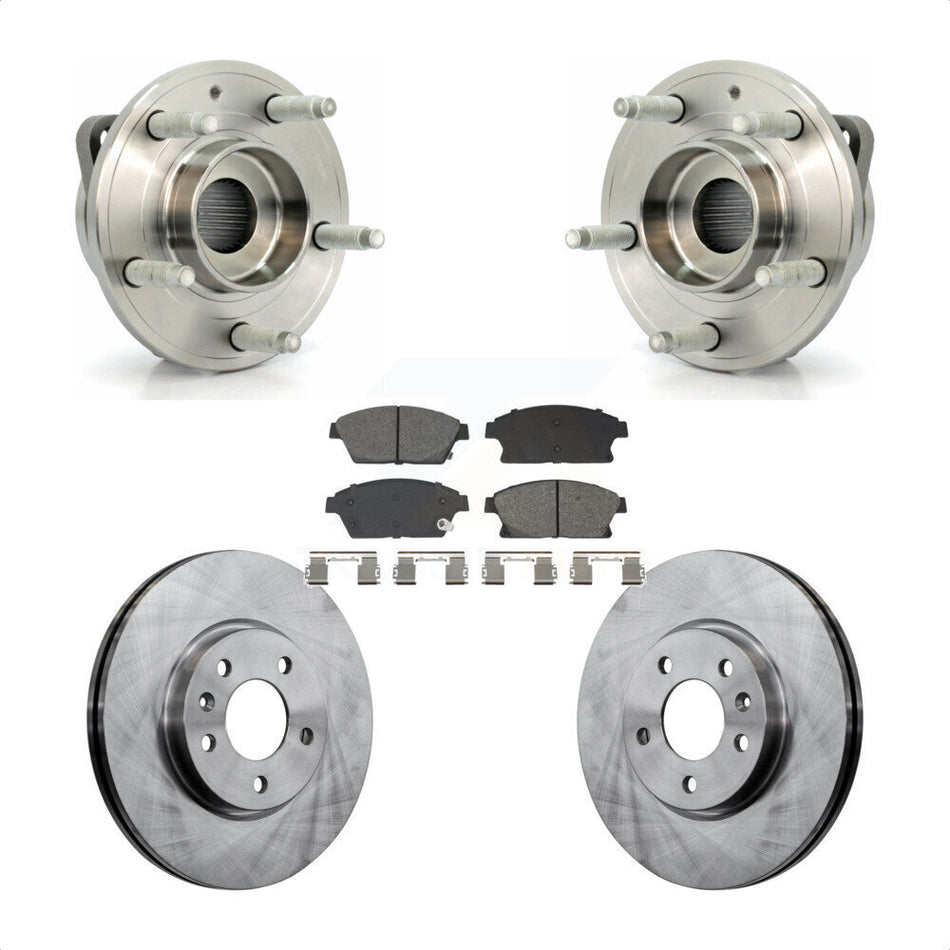 Front Hub Bearing Disc Brake Rotor Pads Kit For Chevrolet Cruze Buick Verano Orlando Volt KBB-129447