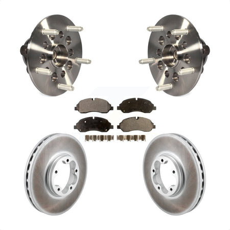 Front Hub Bearing Coated Brake Rotor Pad Kit For Ford Transit-250 Transit-150 Transit-350 KBB-129458