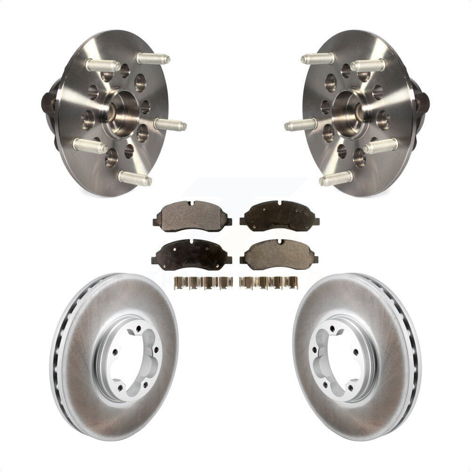 Front Hub Bearing Coated Brake Rotor Pad Kit For Ford Transit-250 Transit-150 Transit-350 KBB-129458