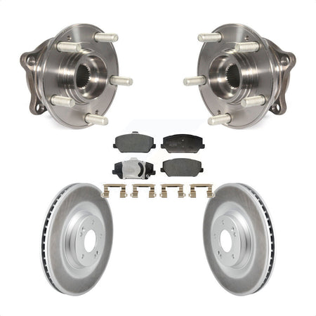Front Hub Bearing Assembly Coated Disc Brake Rotors And Pads Kit For Hyundai Veloster N KBB-129462