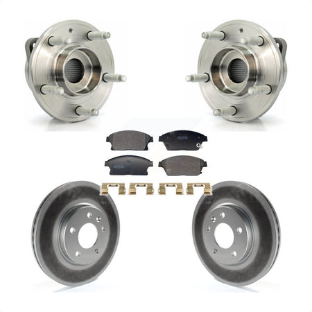 Front Hub Bearing Coat Brake Rotor Pads Kit For Chevrolet Cruze Buick Verano Orlando Volt KBB-129474