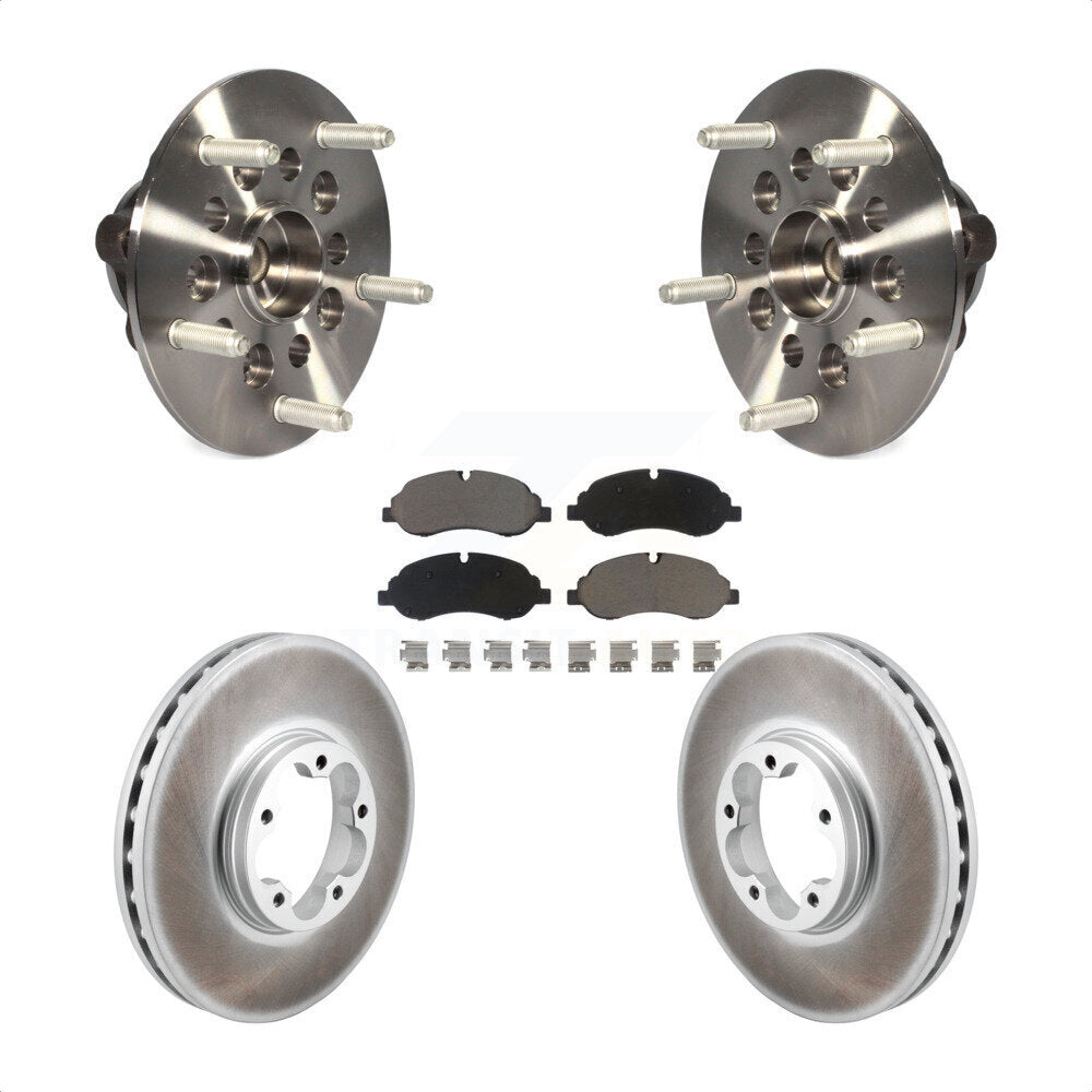 Front Hub Bearing Coated Brake Rotor Pad Kit For Ford Transit-250 Transit-150 Transit-350 KBB-129562