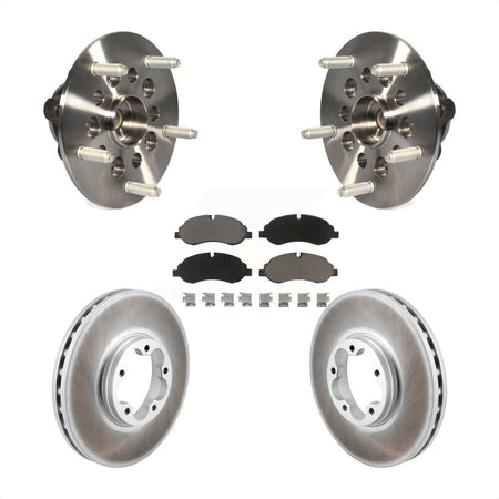 Front Hub Bearing Coated Brake Rotor Pad Kit For Ford Transit-250 Transit-150 Transit-350 KBB-129562