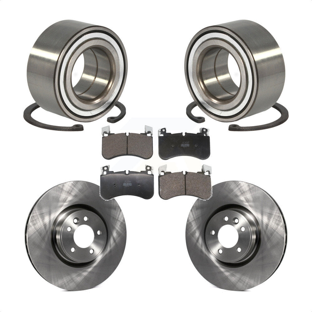 Front Wheel Bearing Disc Brake Rotor And Semi-Metallic Pad Kit For Land Rover Range Sport KBB-129643